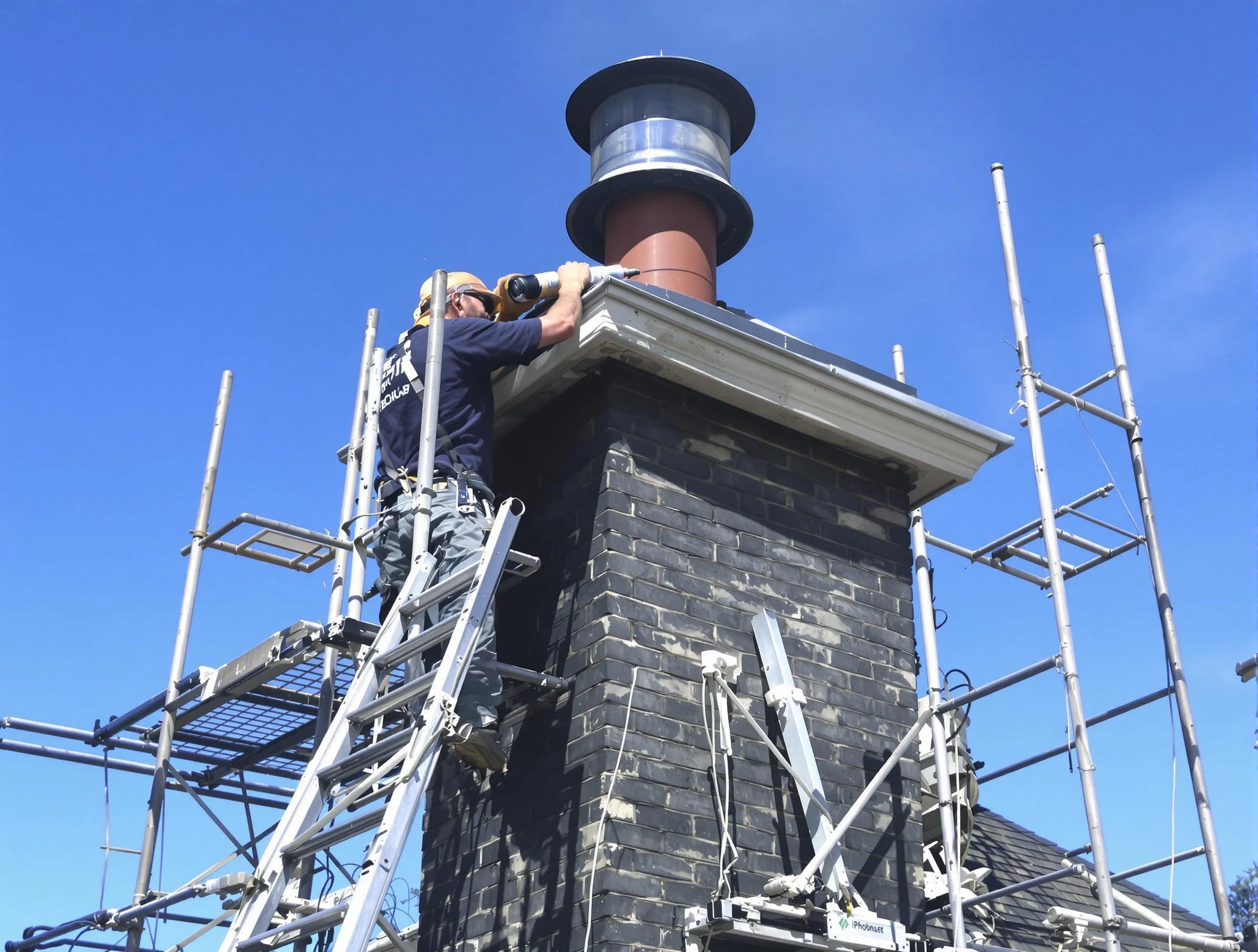Sturdy chimney crown finished by Cranston Chimney Sweep in Cranston, RI