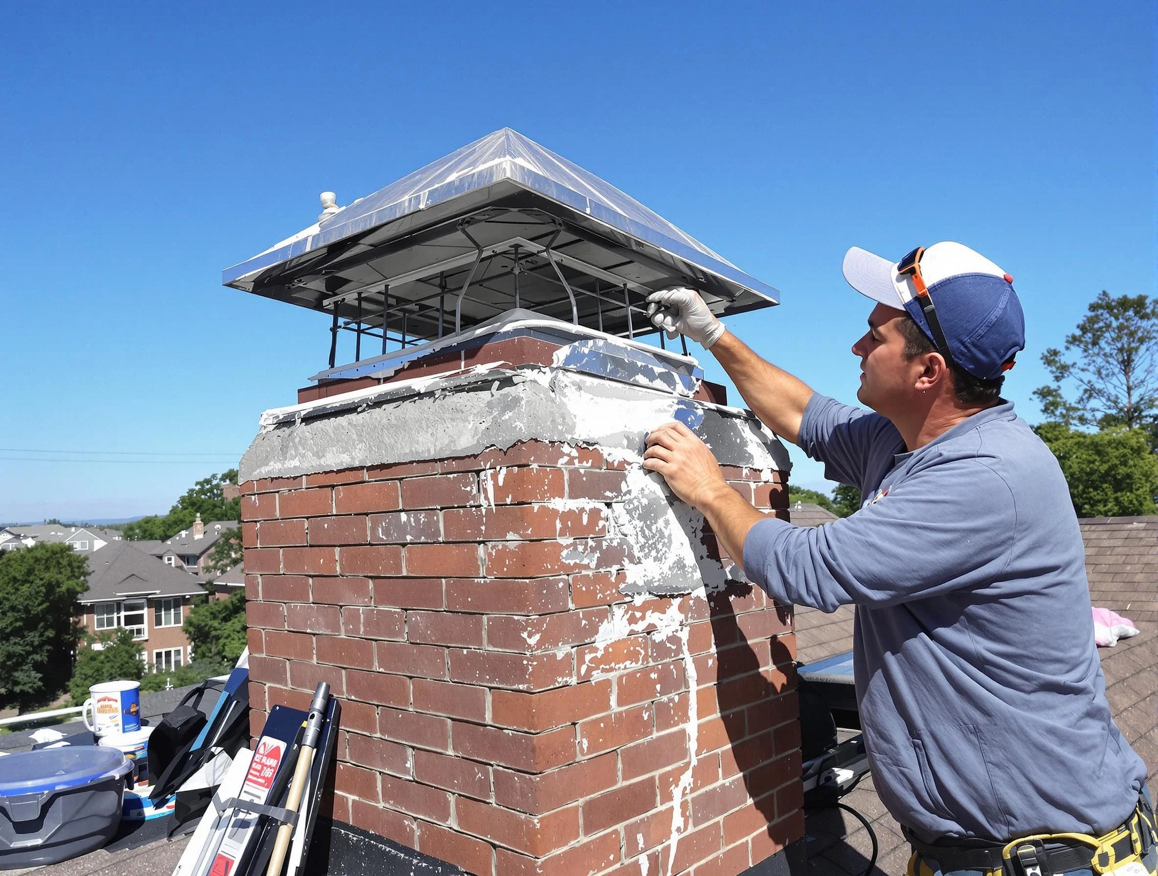 Chimney Crown Services service in Cranston, RI
