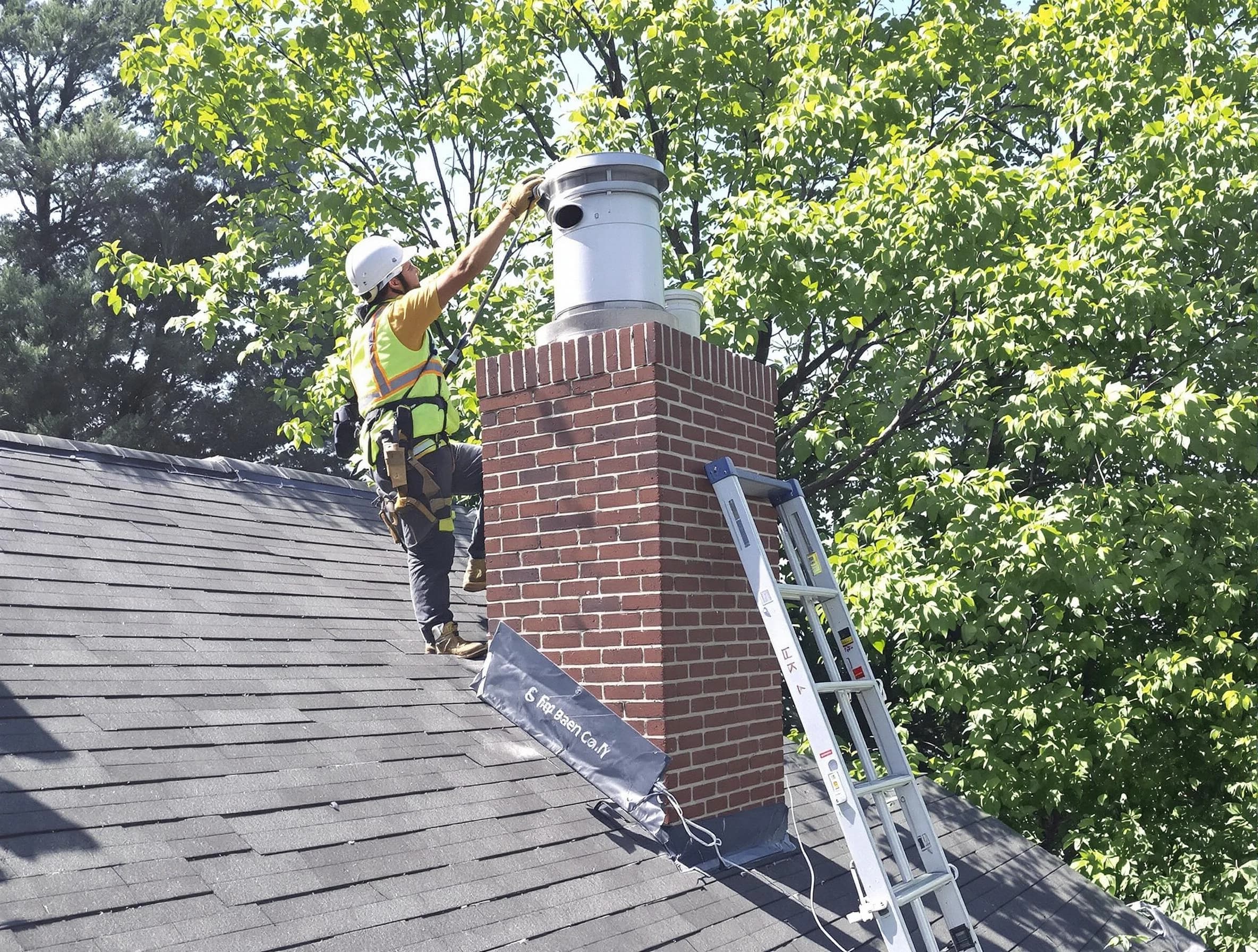 Chimney liner inspection by Cranston Chimney Sweep in Cranston, RI