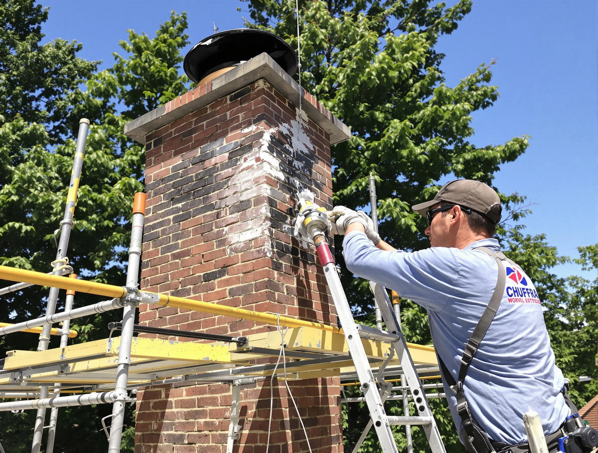 Structural chimney repair by Cranston Chimney Sweep in Cranston, RI