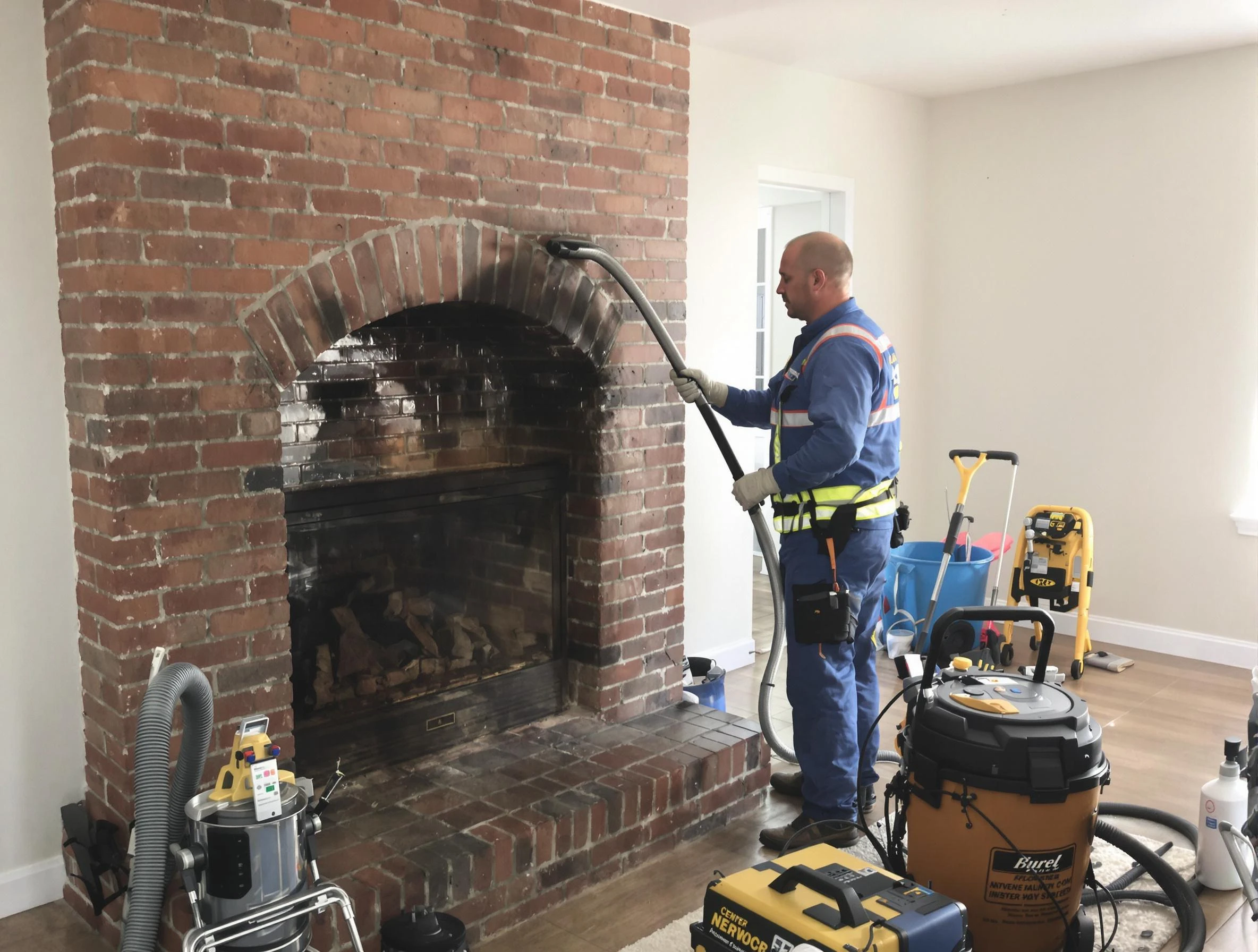 Cranston Chimney Sweep expert performing detailed chimney sweep in Cranston, RI