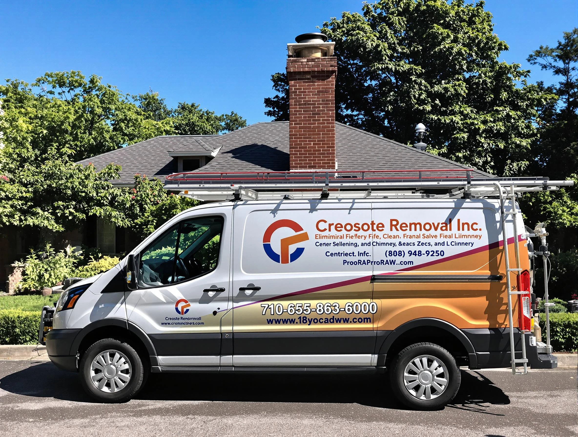 Cranston Chimney Sweep technician removing creosote safely in Cranston, RI